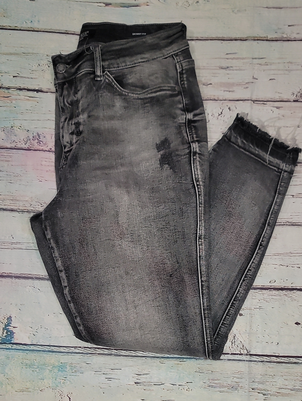 Judy Blue Grey Acid Washed  Skinny Jeans